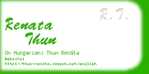 renata thun business card