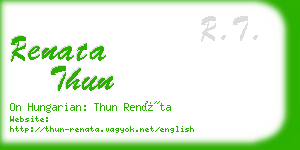 renata thun business card